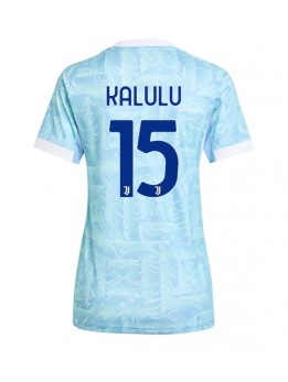 Juventus Pierre Kalulu #15 Replika Borta Kläder Dam 2025-26 Kortärmad